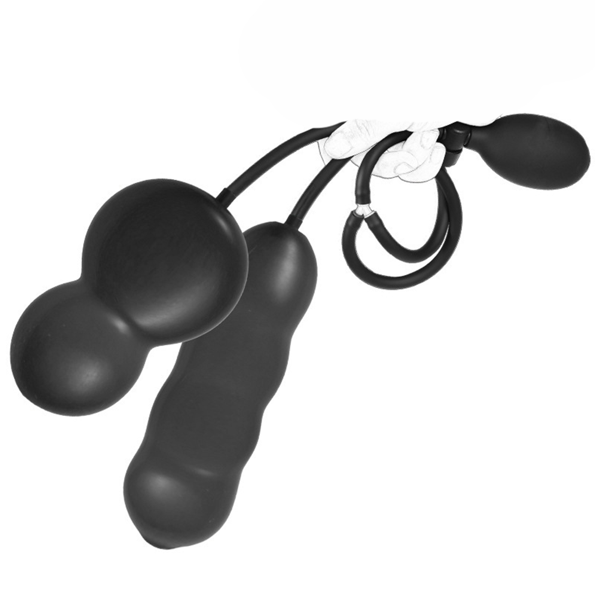 Men'S Vegan Accessories - ゲイアナルプラグインフレータブルバットプラグカップル 2 in 1 男性裏庭スプレッダー女性クリトリス刺激装置拡張器大人のおもちゃ