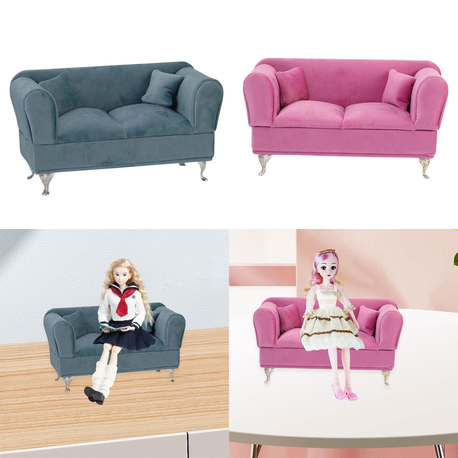 Cufflink Box Set - 1:6 ドールハウスソファカウチ防塵モダンジュエリーボックスオーガナイザー女性用ブレスレットネックレスカフスボタン記念品ボックス