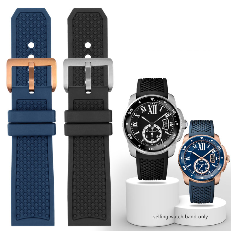 Men'S Accessories Cartier - ウォッチバンド,プラスチックバックル付き,actier用スペアパーツ,23mm,24mm,wsca0006