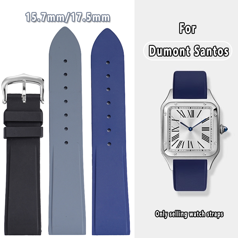 Men'S Accessories Cartier - クイックリリースフッ素ゴム時計バンドカルティエサントスデュモントビトン男性女性の Fkm 時計ストラップ 15.5 ミリメートル 17.5