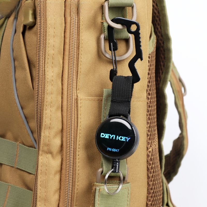 Keychain Multi Tool - 1pc ダイビング格納式ストラップダイビングリトラクターダイビングギアフック Bcd フック抗ロストロープキーチェーンウォータースポーツアクセサリー
