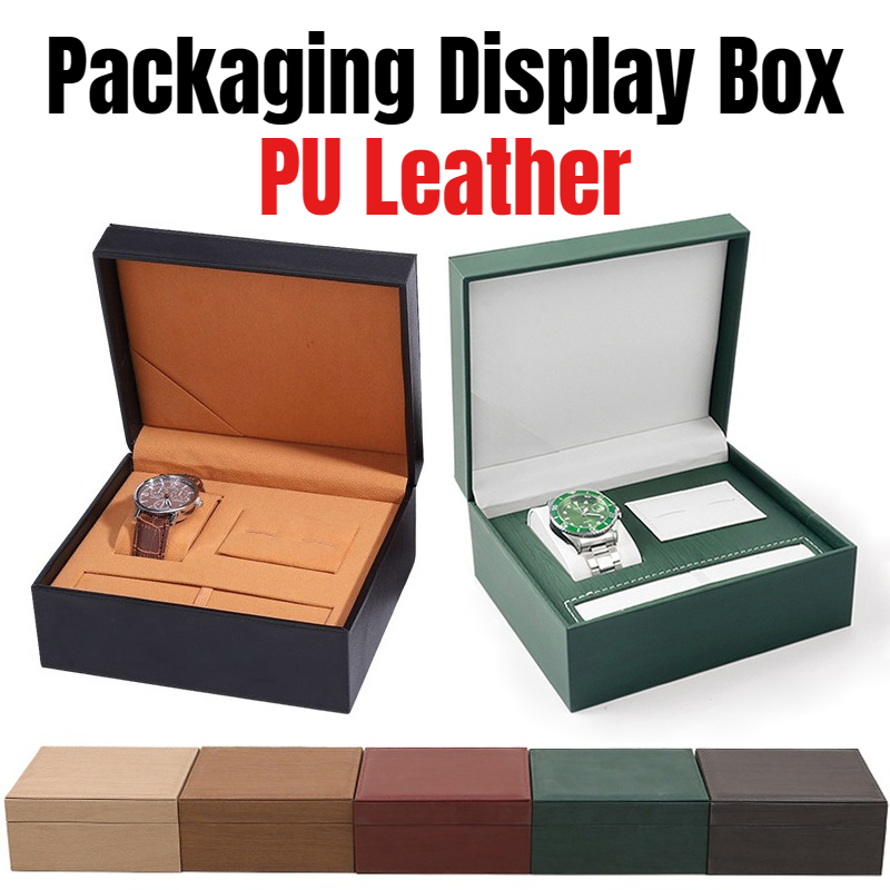 Cufflink Box Set - PUレザー高級ジュエリー＆カフスボタンボックス、腕時計ボックス、ペンボックスの組み合わせ、高級ギフトセット、ジュエリー包装ディスプレイケース