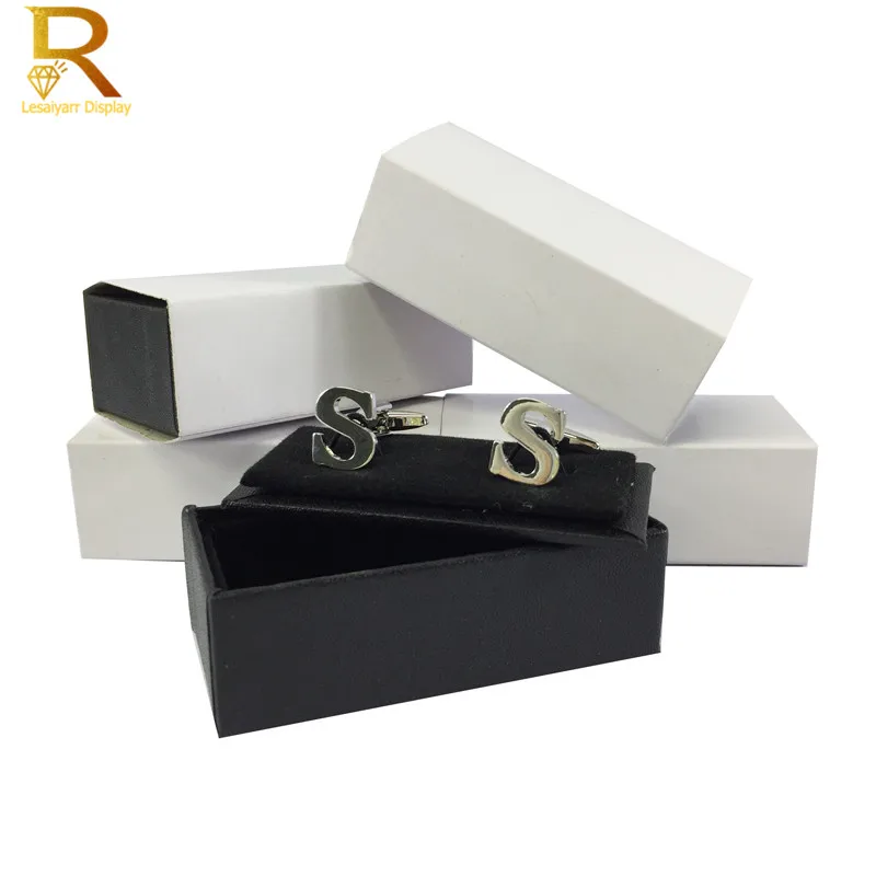 Cufflink Box Set - 卸売20ピース/ロットホット販売カフスボックスギフトボックス新しい収納ボックスジュエリーカフスケースクラフトバッジボックスジュエリーケース