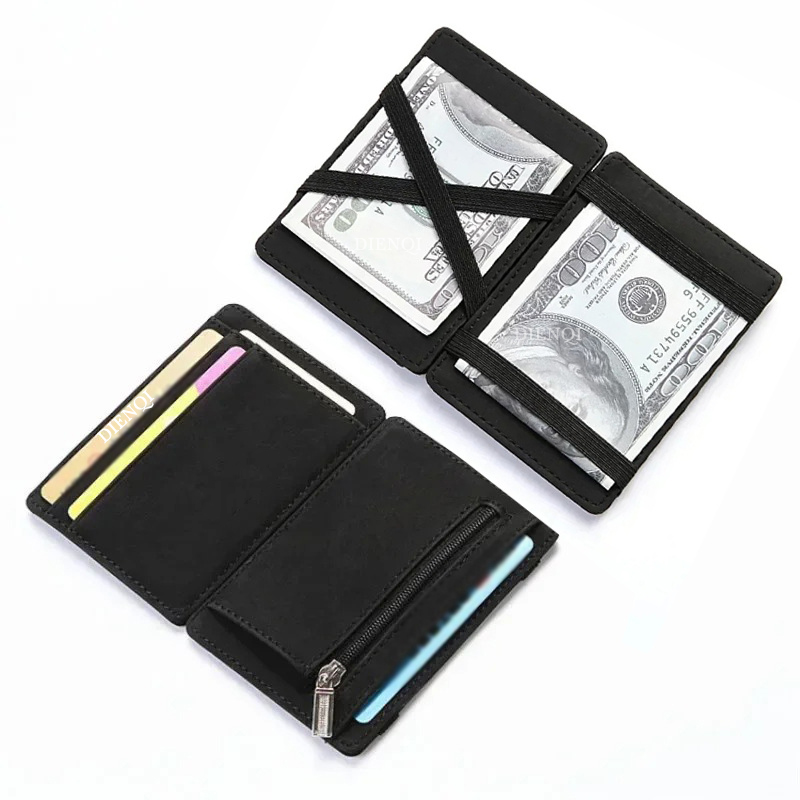 PUレザー マジックウォレット メンズ ビジネスカードケース - Coin Holder Men のレビューと価格