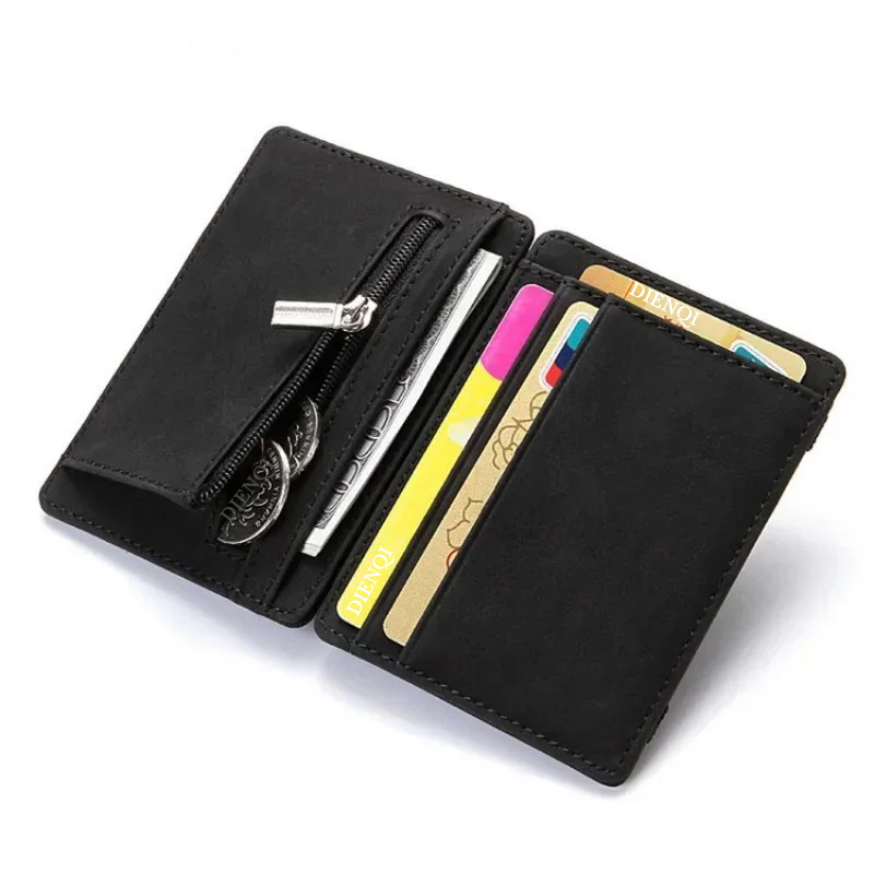 PUレザー マジックウォレット メンズ ビジネスカードケース - Coin Holder Men のレビューと価格