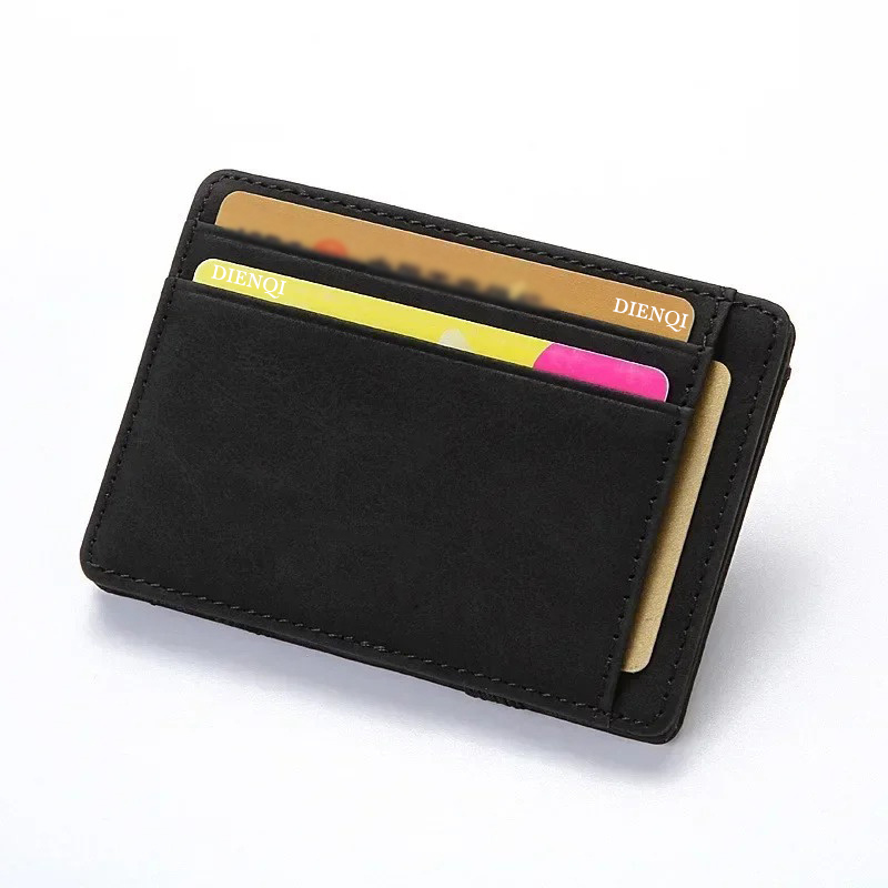 PUレザー マジックウォレット メンズ ビジネスカードケース - Coin Holder Men のレビューと価格