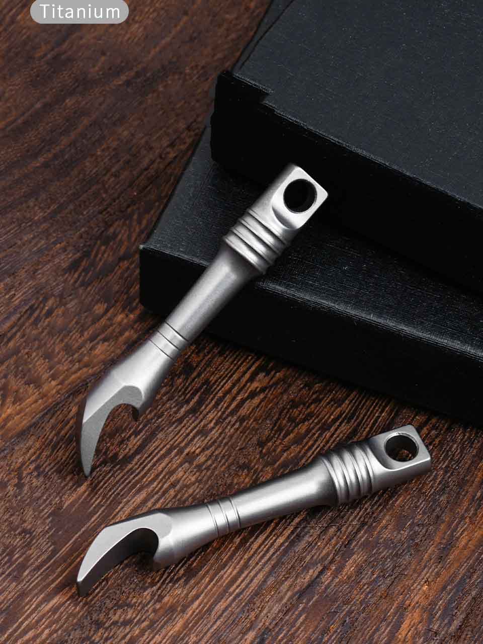 TC4 チタン合金バールミニキーホルダー EDC 多機能速達 - Keychain Multi Tool のレビューと価格