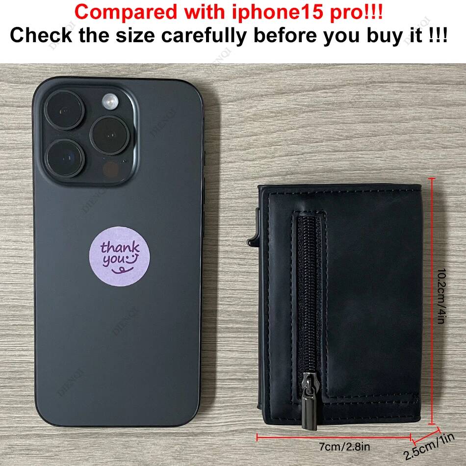 OUIO Rfid クレジットカードホルダー財布メンズ銀行カ - Coin Holder Men のレビューと価格