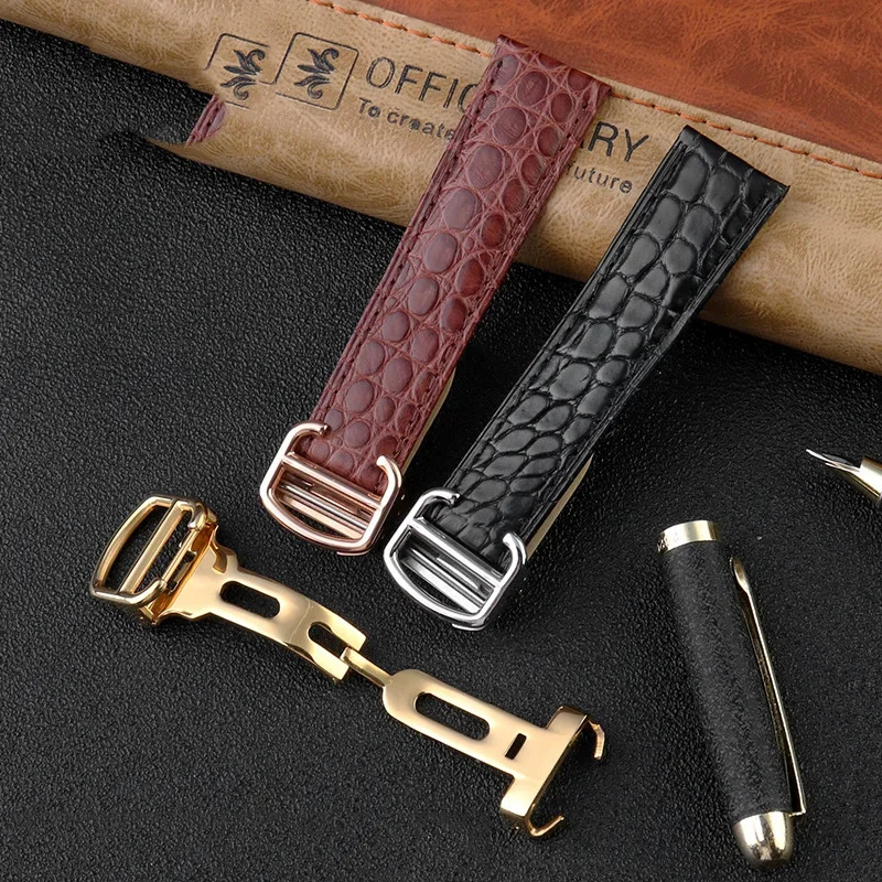 クロコダイル時計バンド 16 18 20 22 23 24m - Men'S Accessories Cartier のレビューと価格