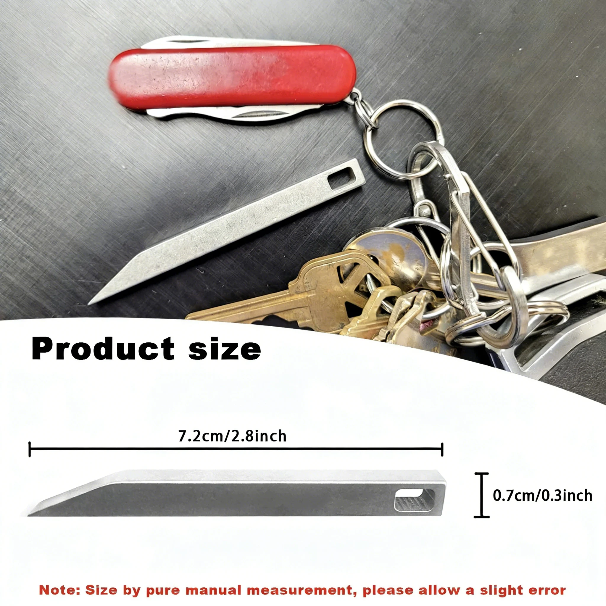 ステンレス製ヘビーデューティーキーチェーンプライバー - E - Keychain Multi Tool のレビューと価格