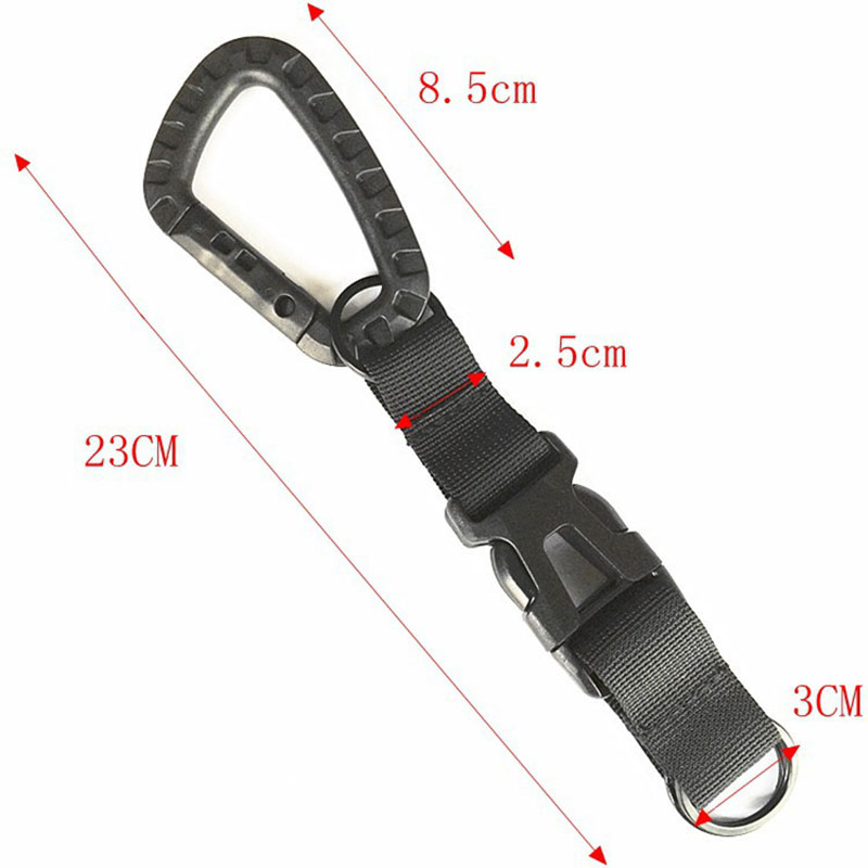 アウトドアキーチェーン多機能モールウェビングベルトフック登山 - Keychain Multi Tool のレビューと価格