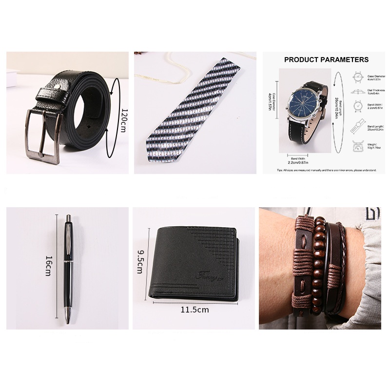新しいメンズギフトセット ボックス付き 時計ブレスレット ネ - Cufflink Box Set のレビューと価格