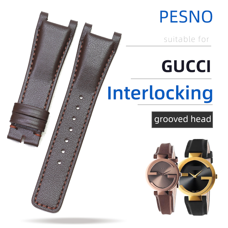 非カーフレザーウォッチバンド,gucci互換アクセサリー,ピ - Men'S Accessories Gucci のレビューと価格