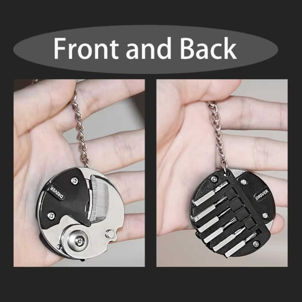 新しいミニキーチェーン、多機能ポータブルドライバー付き、ステ - Keychain Multi Tool のレビューと価格