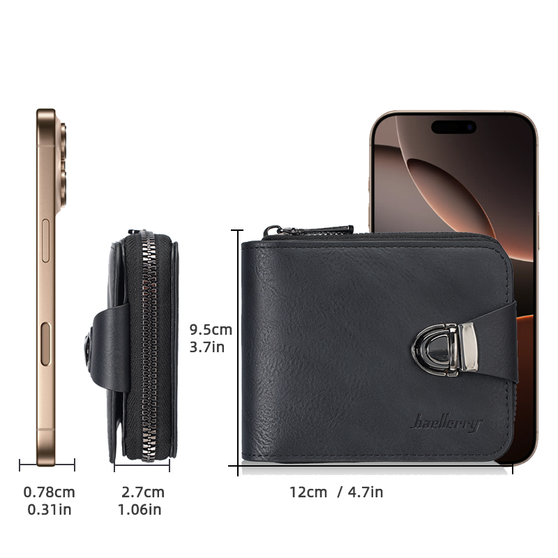 Baellerry 新名刻印 メンズ ショートウォレット 高 - Coin Holder Men のレビューと価格