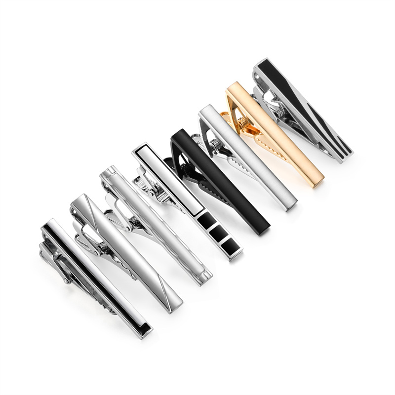 8 個ショートネクタイクリップセットギフトボックス付きメンズ - Cufflink Box Set のレビューと価格
