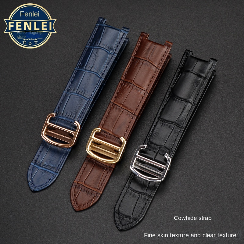 カルティエパシャ時計ストラップノッチ本革男性女性牛革時計バン - Men'S Accessories Cartier のレビューと価格