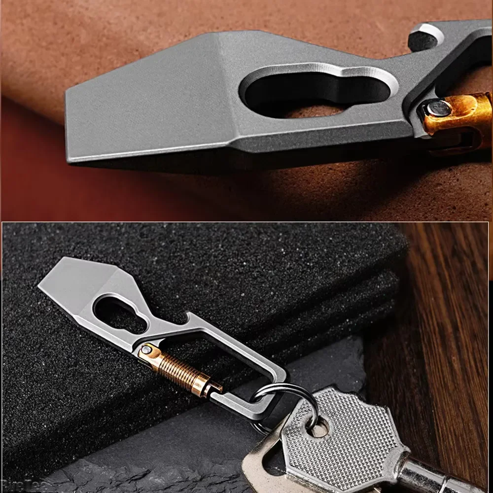 多機能キーホルダープライバー,チタン合金,ポータブルEDC, - Keychain Multi Tool のレビューと価格